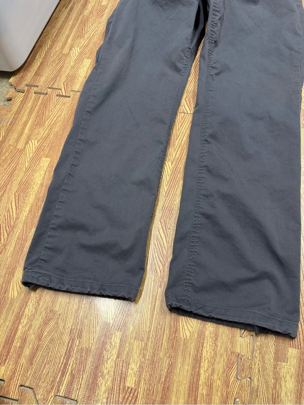 Patagonia Performance Gi IV Belted Pants Organic Cotton Gray Mens Large Hiking